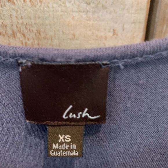 Lush Grey Dress With 3/4 Sleeves - Picture 3 of 3